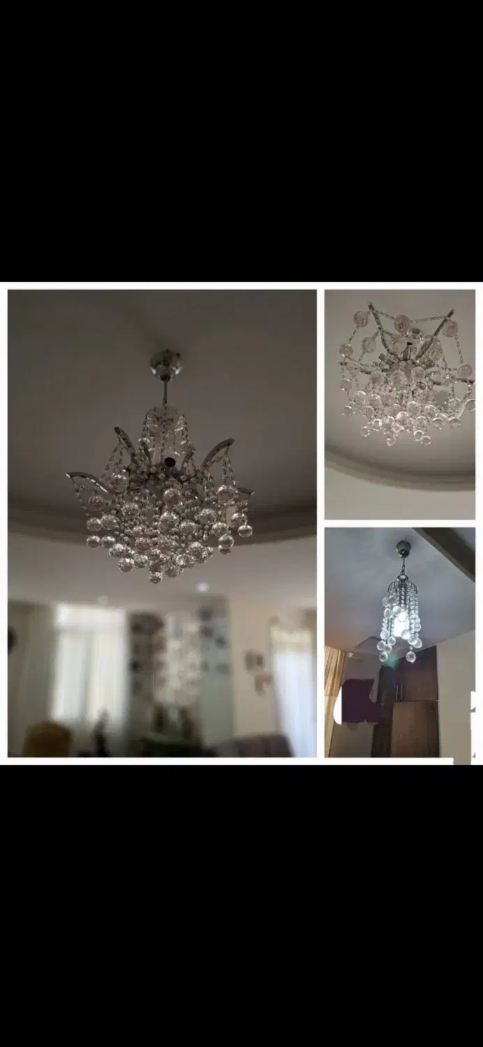 لوستر کریستال|لوستر و چراغ آویز|کرج, گوهردشت|دیوار