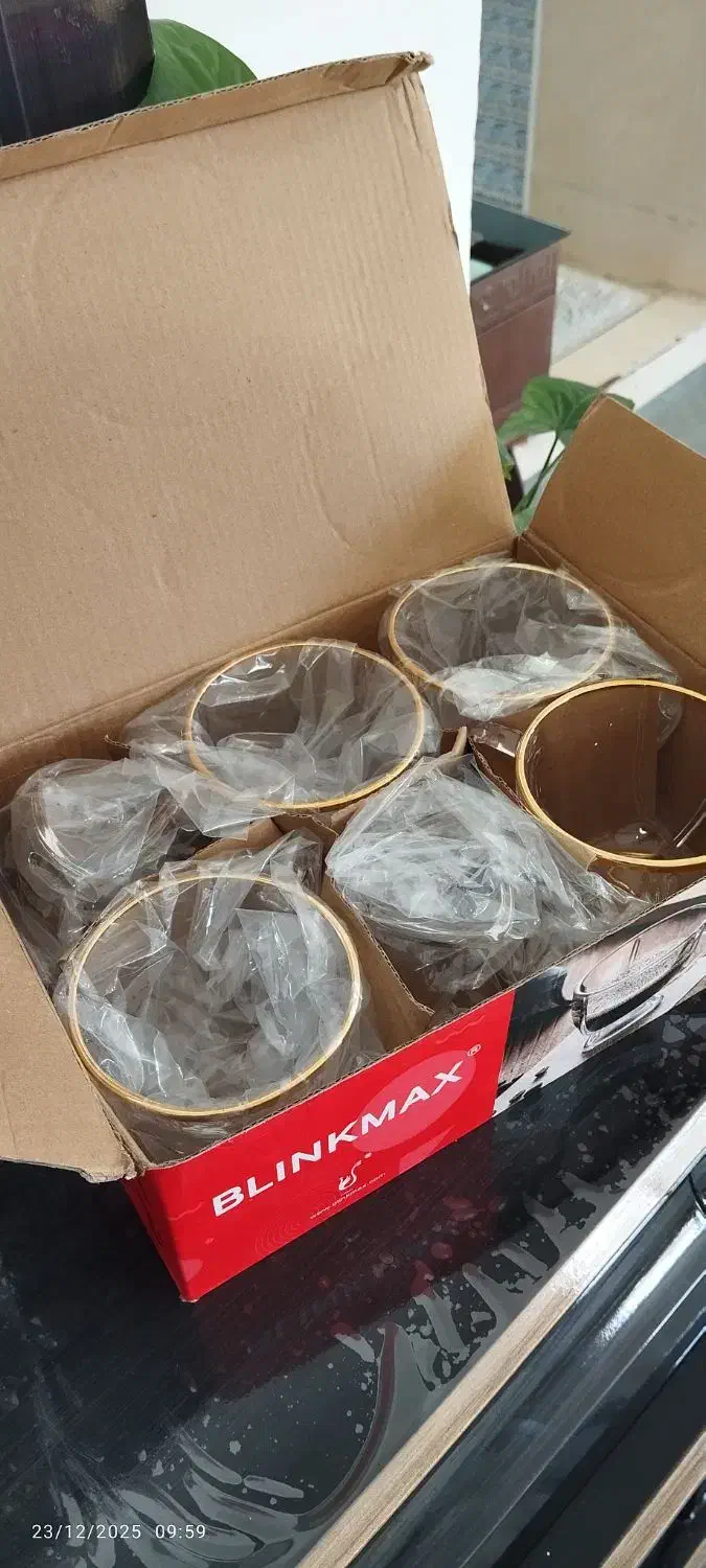 فنجون لب طلایی|ظروف سرو و پذیرایی|طرقبه, |دیوار