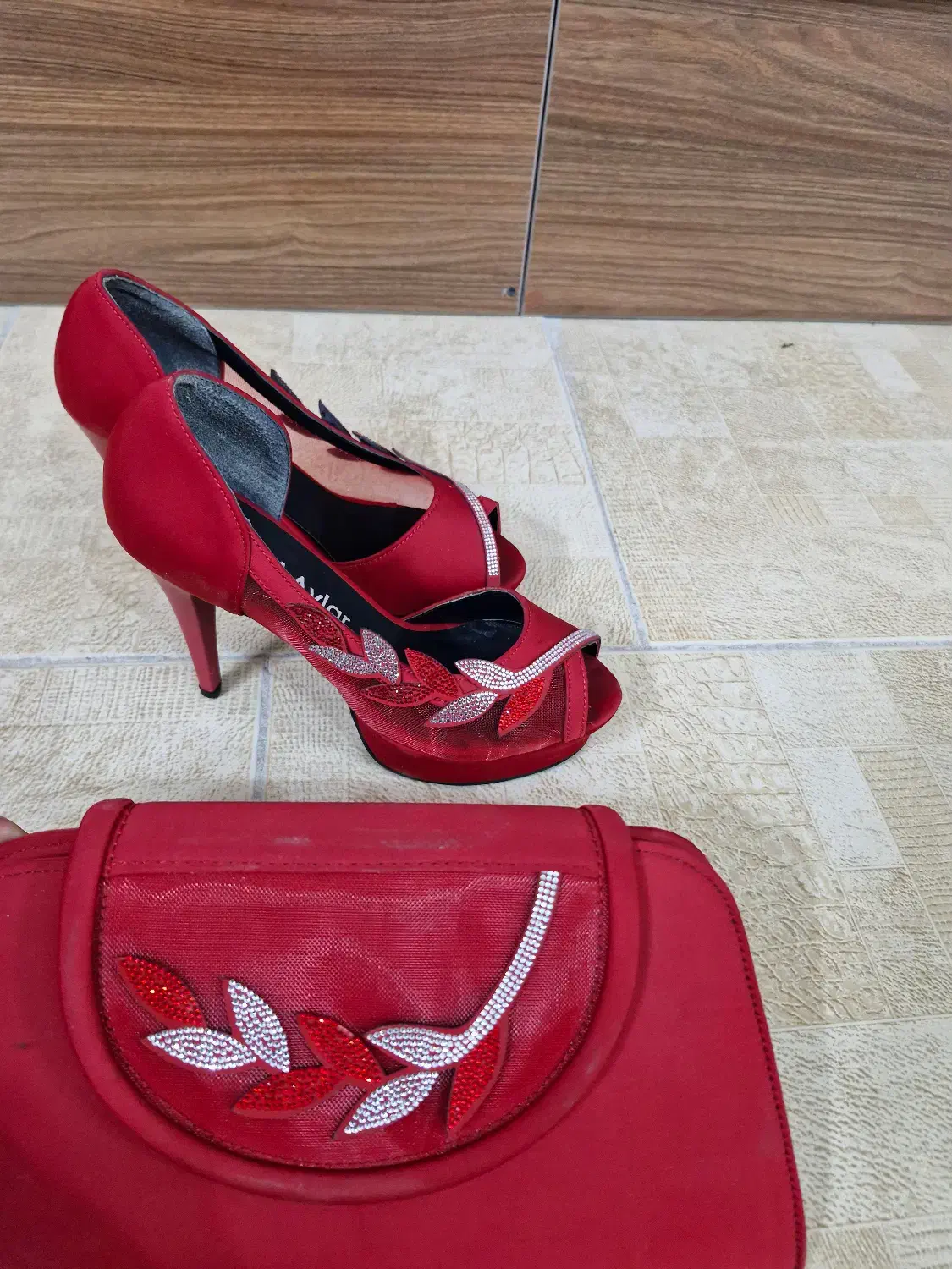 ست کیف و کفش مجلسی زیبا|کیف، کفش، کمربند|زنجان, |دیوار