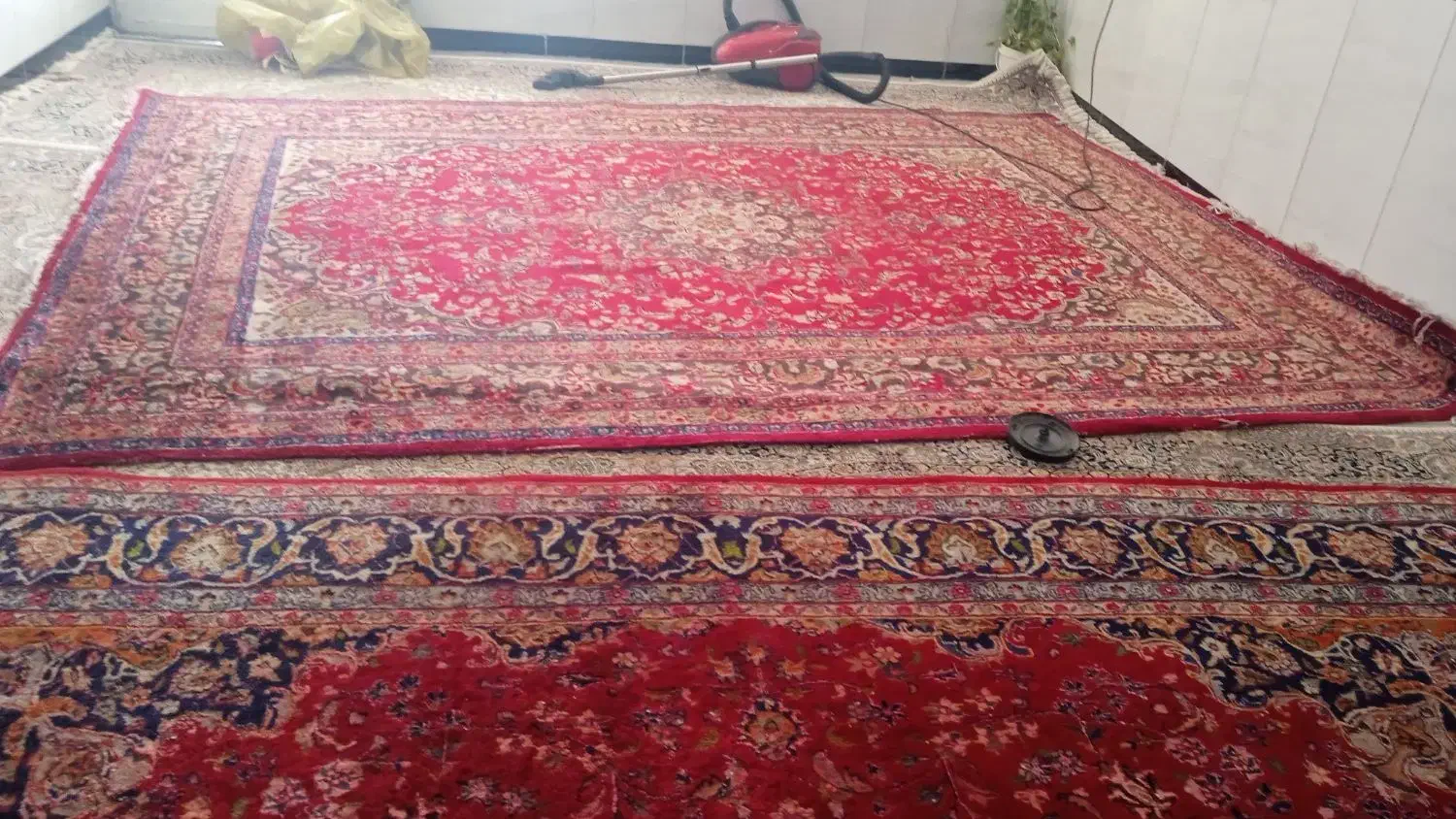 یک جفت فرش دست بافت اردکان سالم|فرش|جوانرود, |دیوار