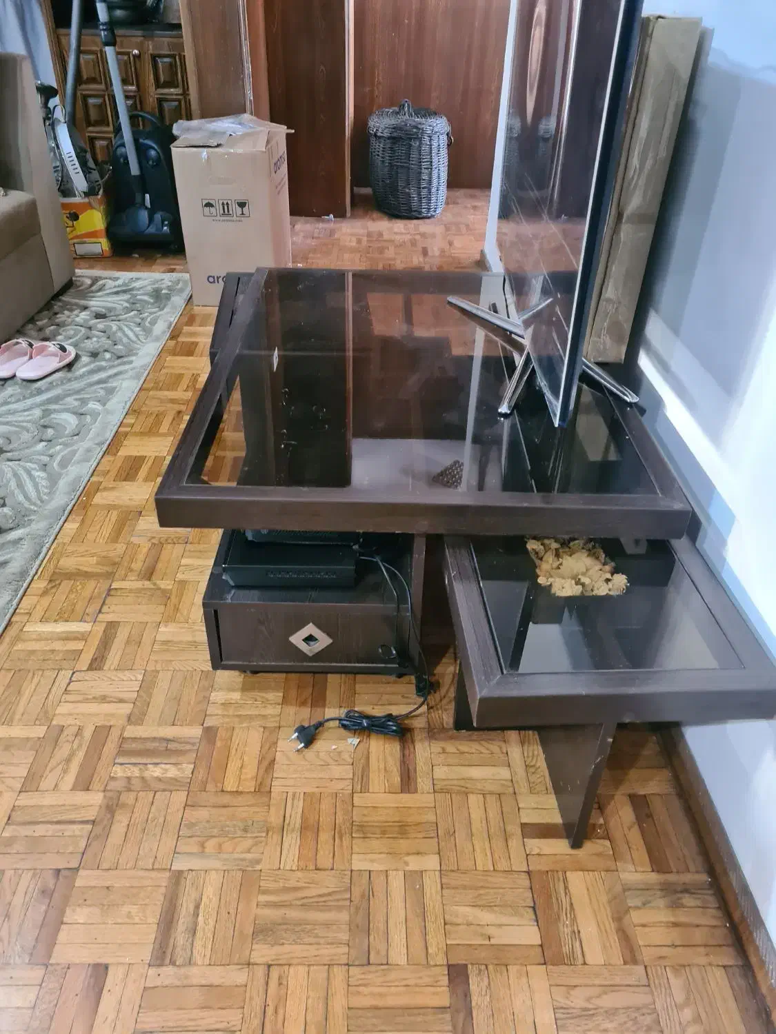 میز جلو مبلی و ۲ عدد عسلی MDF|مبلمان خانگی و میز عسلی|تهران, یوسف‌آباد|دیوار