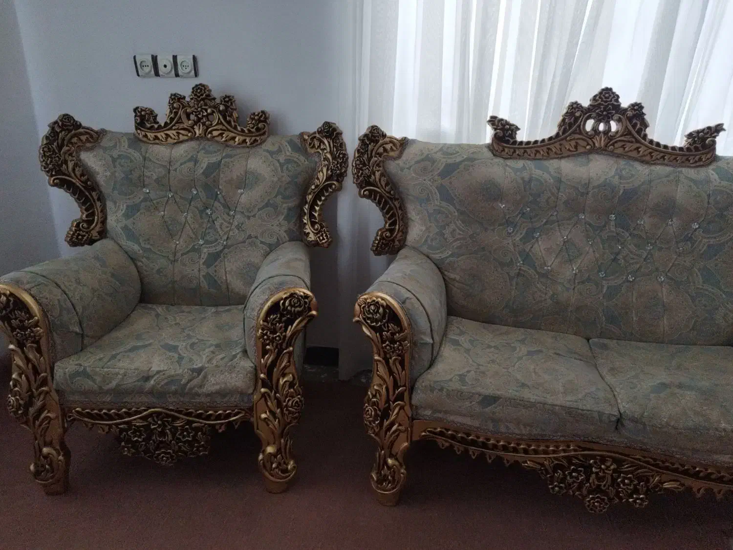 فروش مبل سلطنتی ۹نفره|مبلمان خانگی و میز عسلی|سقز, |دیوار