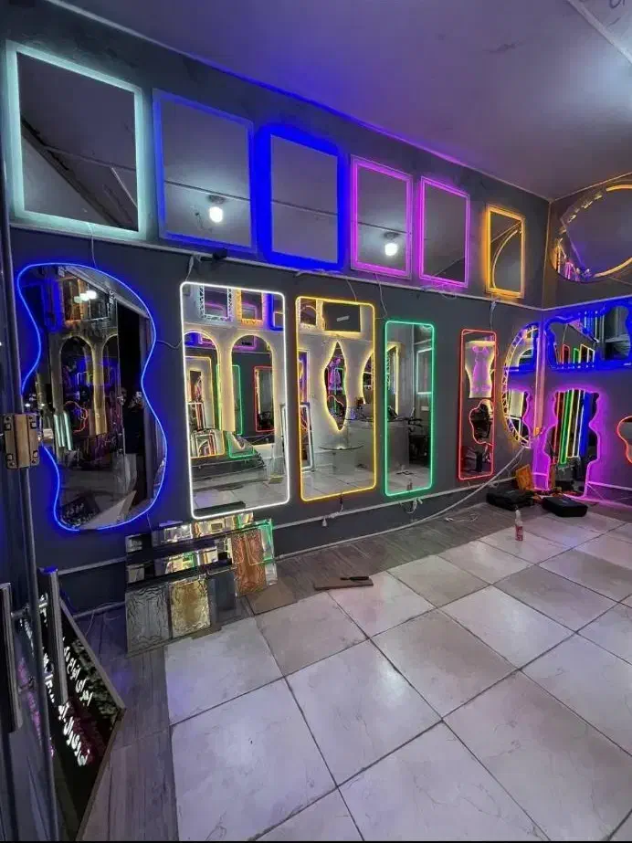 آینه های قدی انتخاب سایز به دلخواه %نورپردازی|آینه|دورود, |دیوار