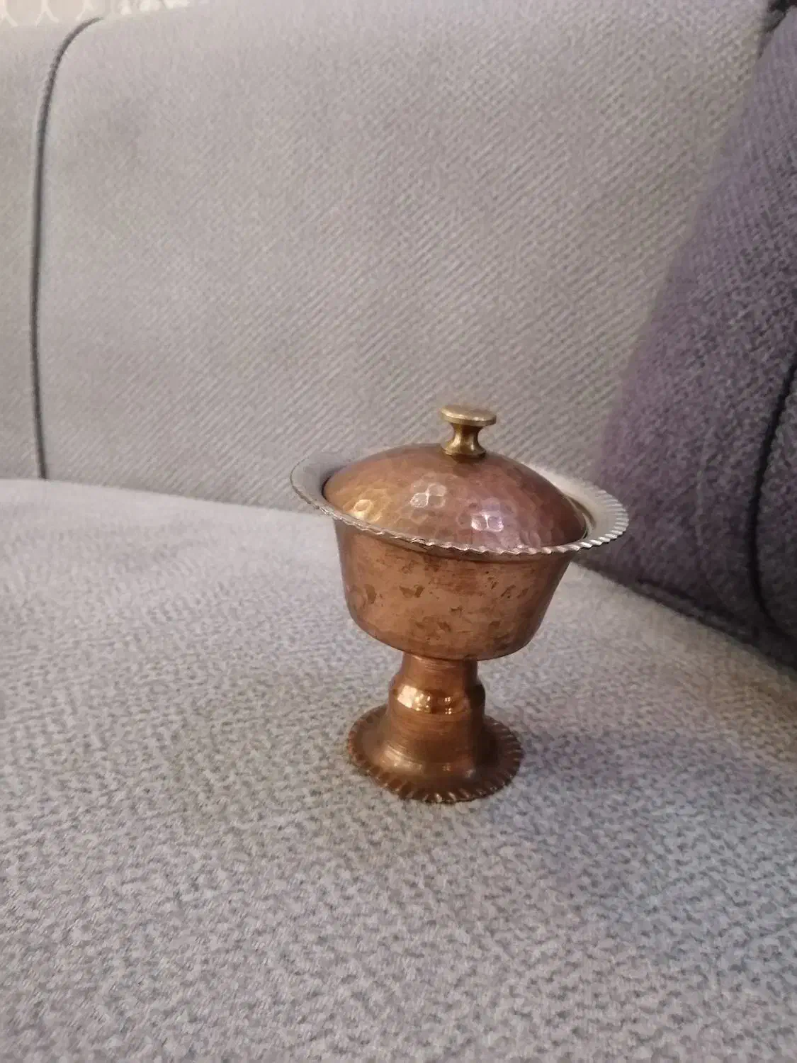 قندان مسی و جا خلالی چند چیز دیگه|صنایع دستی و سایر لوازم تزئینی|محمدیه-قزوین, |دیوار