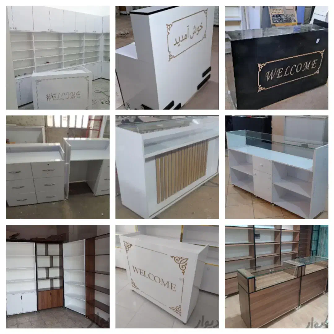 کتابخانه، ویترین و قفسه مغازه،ساخت با قیمت مناسب|کتابخانه، شلف، قفسه‌های دیواری|دزفول, |دیوار