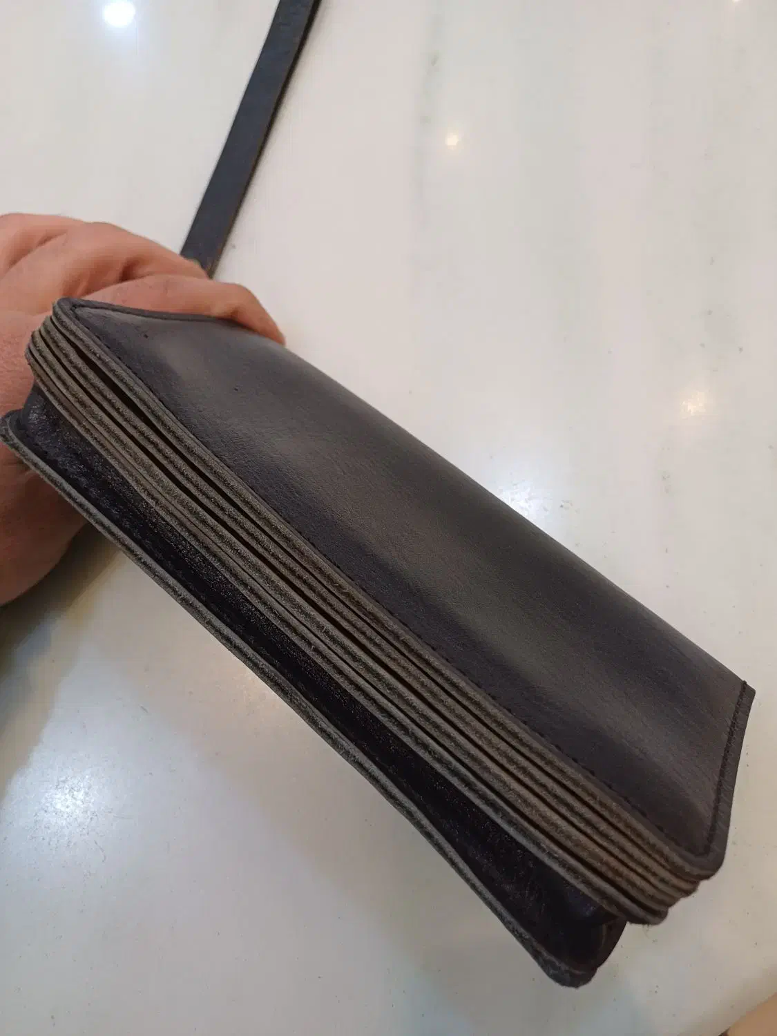 کیف پول دستی چرم اصل طبیعی|کیف، کفش، کمربند|اصفهان, پوریای ولی|دیوار