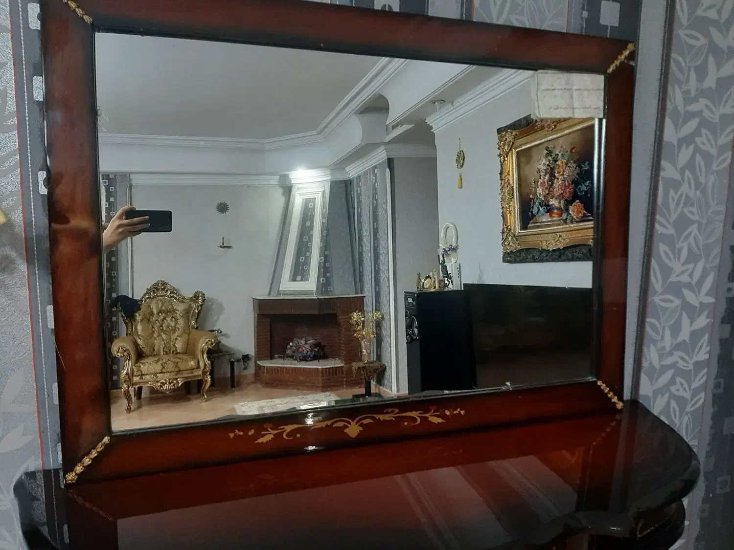 میز کنسول قهوه ای مشکی کارکرده|بوفه، ویترین، کنسول|ورامین, ورامین|دیوار