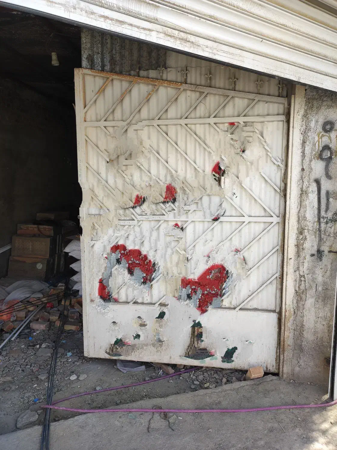 درب دو لخت فولادی مناسب برای کارگاه|مصالح و تجهیزات ساختمان|زاهدان, |دیوار