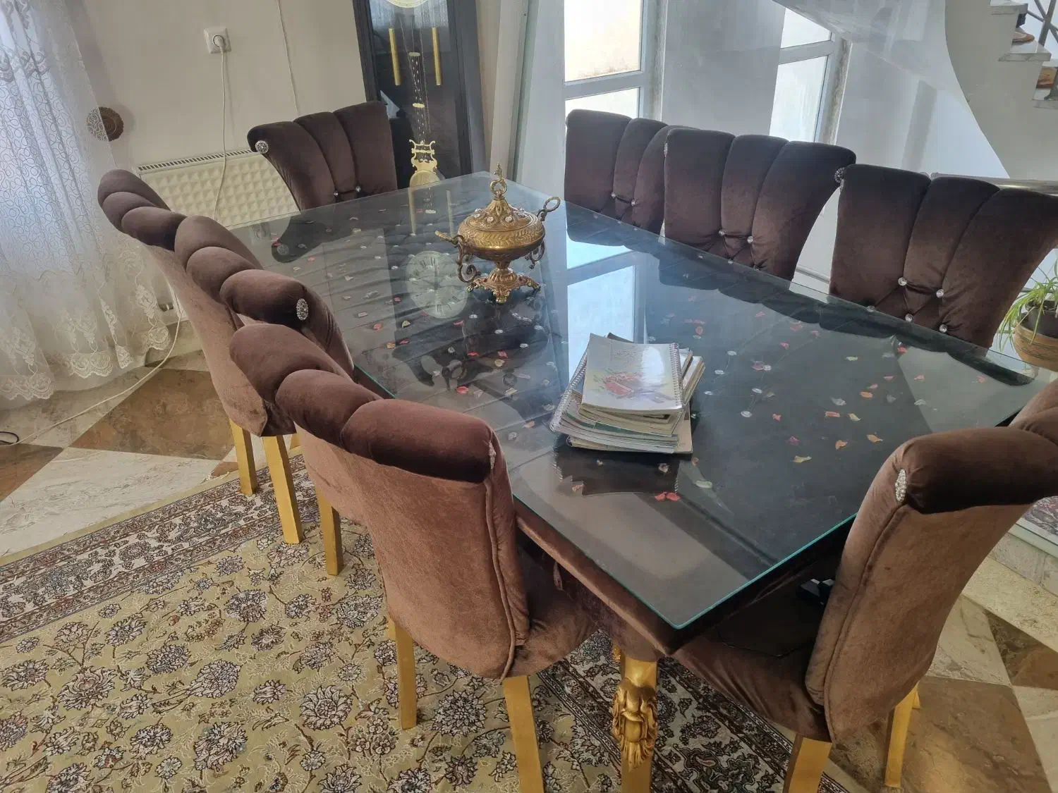 ناهار خوری .تخت.دراور.مبل.زیر تلویزیون|میز و صندلی غذاخوری|ازنا, |دیوار