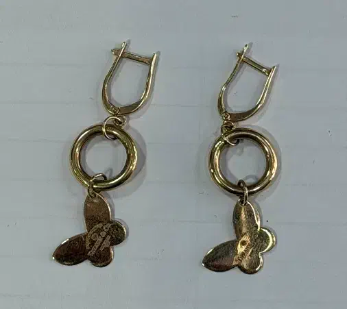 گوشواره پروانه طلا|جواهرات|اردبیل, |دیوار