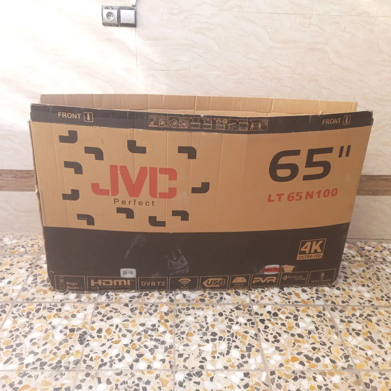 فروش کارتن تلویزیون 65 اینچ جی وی سی|ابزارآلات|نجفآباد, گلدشت|دیوار