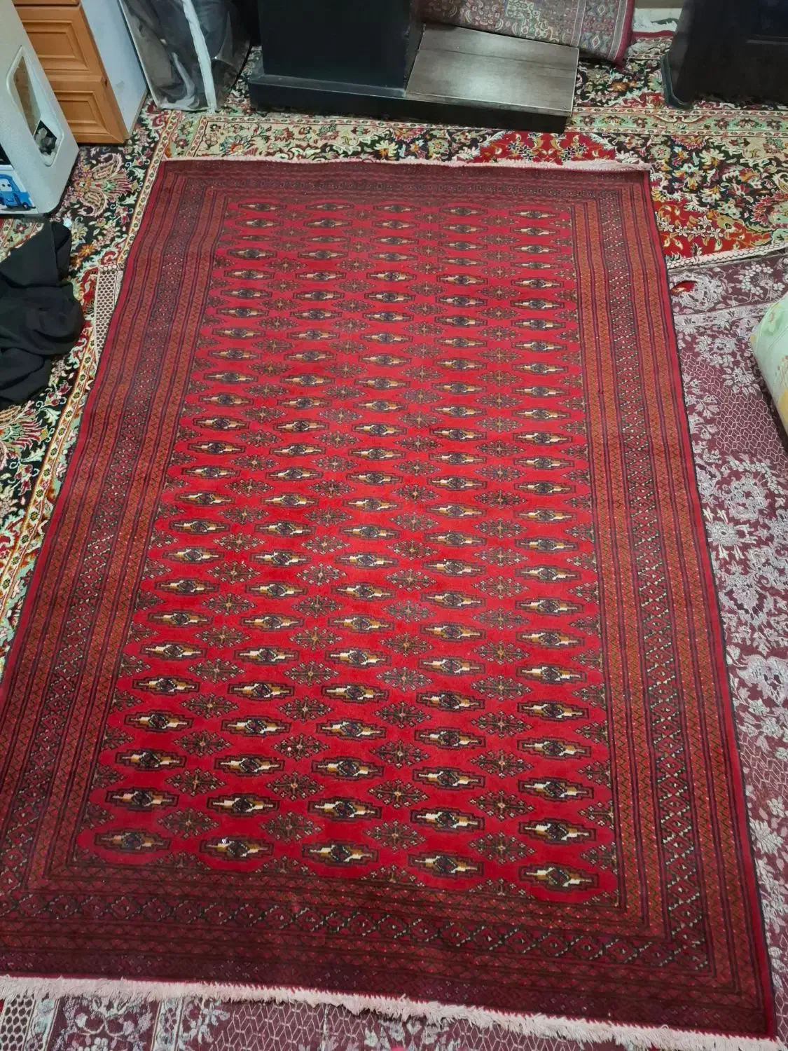 فرش ترکمن ۲در۱ونیم|فرش|تبریز, |دیوار