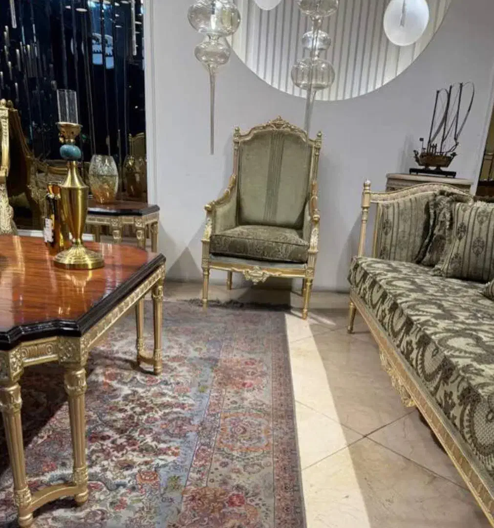 مبلمان سلطنتی فرانسوی کلاسیک|مبلمان خانگی و میز عسلی|قم, شهر قائم|دیوار