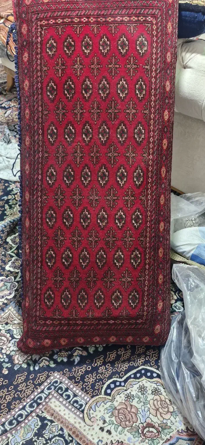 یک جفت پشتی دست باف در حد ترکمنی|پشتی|مشهد, نظام دوست|دیوار