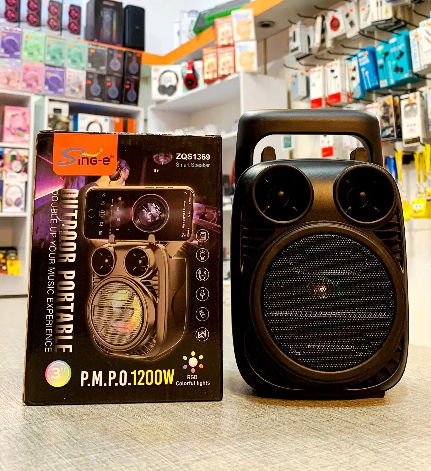 اسپیکر بلوتوثی چراغدار مدل ZQS-1369|پخش‌کننده همراه|کرج, گوهردشت|دیوار