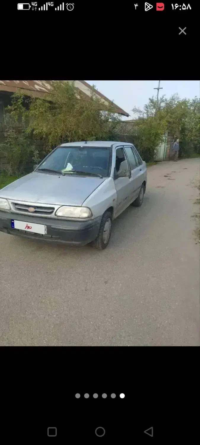 پراید مدل ۸۶دوگانه شرکتی با۹سال تاریخ مخزن گاز|خودرو سواری و وانت|رشت, لاکان|دیوار