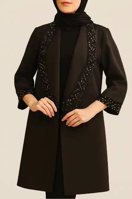 مانتو مجلسی خرجکار سنگ و پولک|لباس|نجف‌آباد, شهدای غربی|دیوار