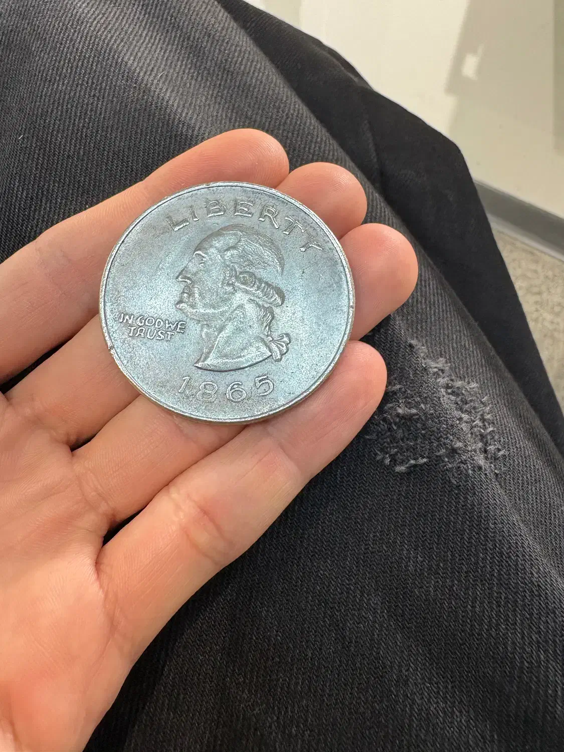 سکه یک دلاری ۱۸۶۵ میلادی|کلکسیون سکه، تمبر، اسکناس|کرج, عظیمیه|دیوار