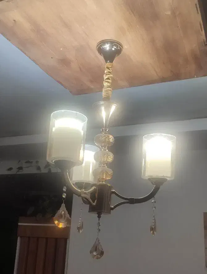 لوستر 3 شعله ترک|لوستر و چراغ آویز|کرمان, |دیوار