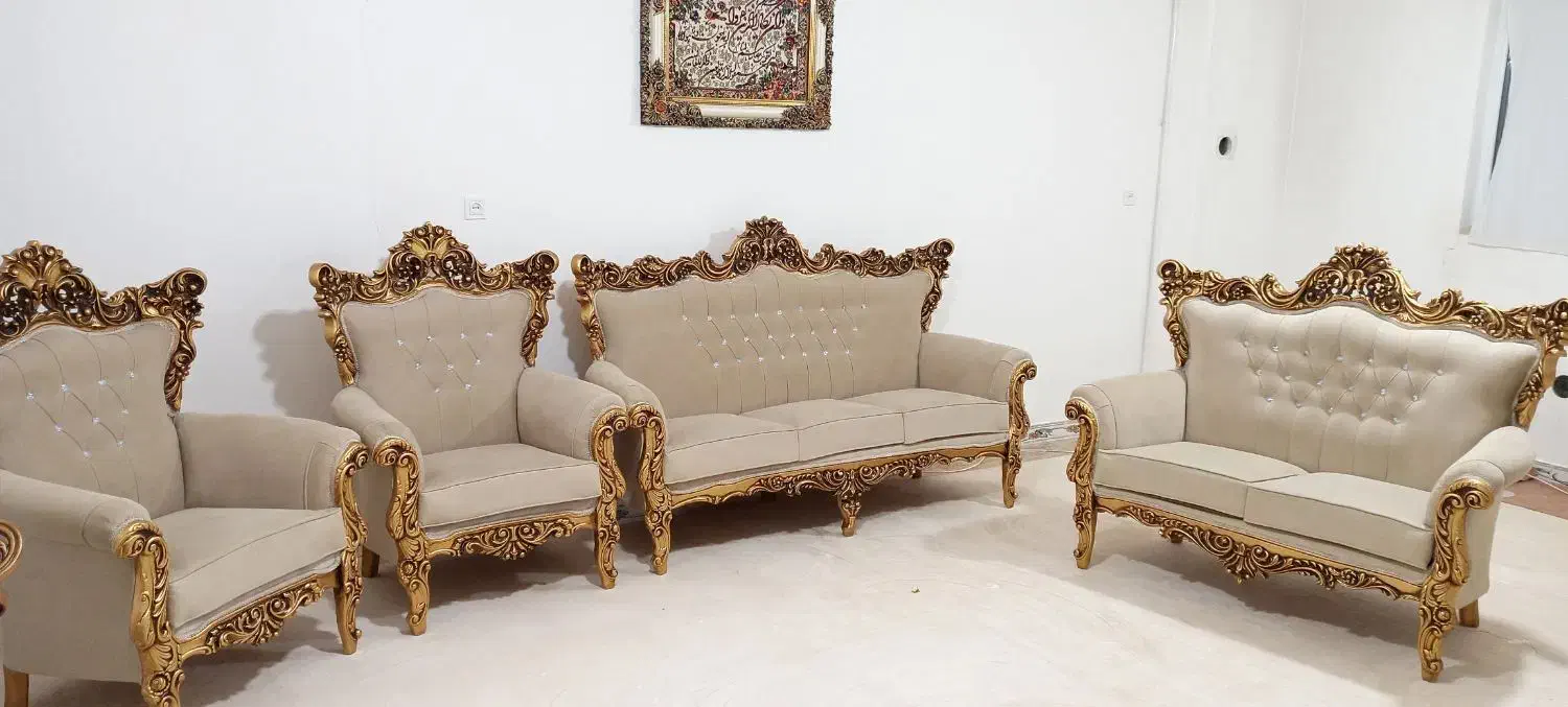 مبل هفت نفره|مبلمان خانگی و میز عسلی|لالجین, |دیوار