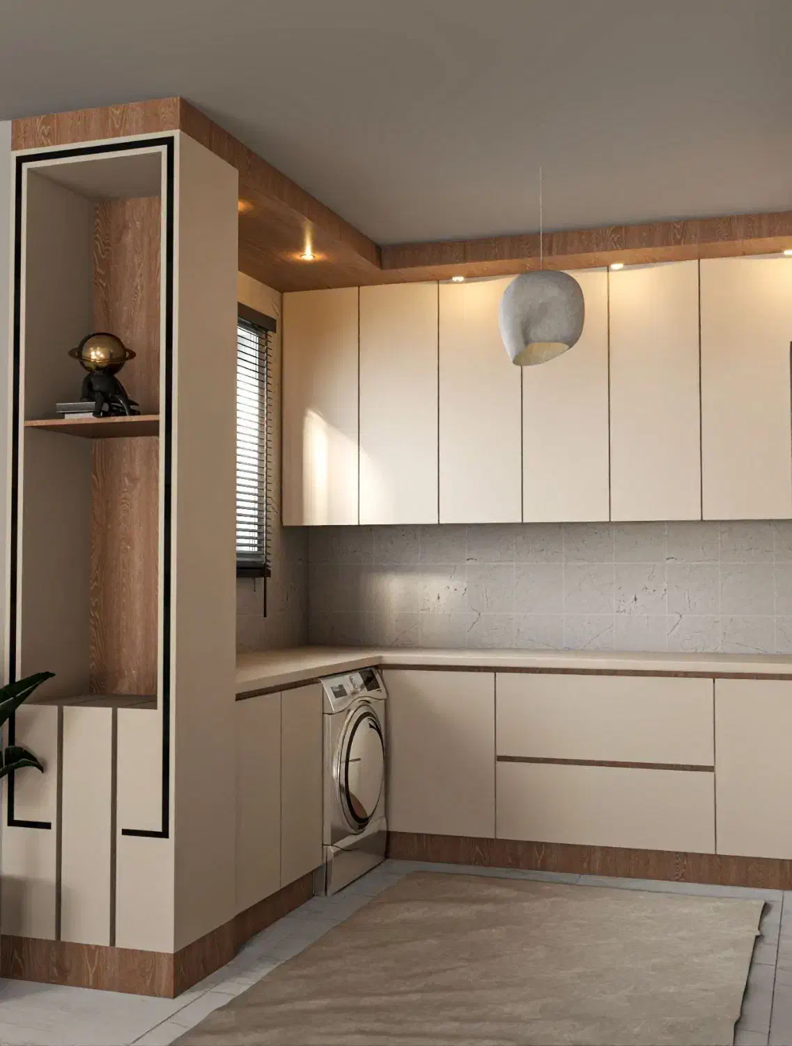 انواع کابینت و کمد دیواری و تیوی وال|کتابخانه، شلف، قفسههای دیواری|کلاله, |دیوار