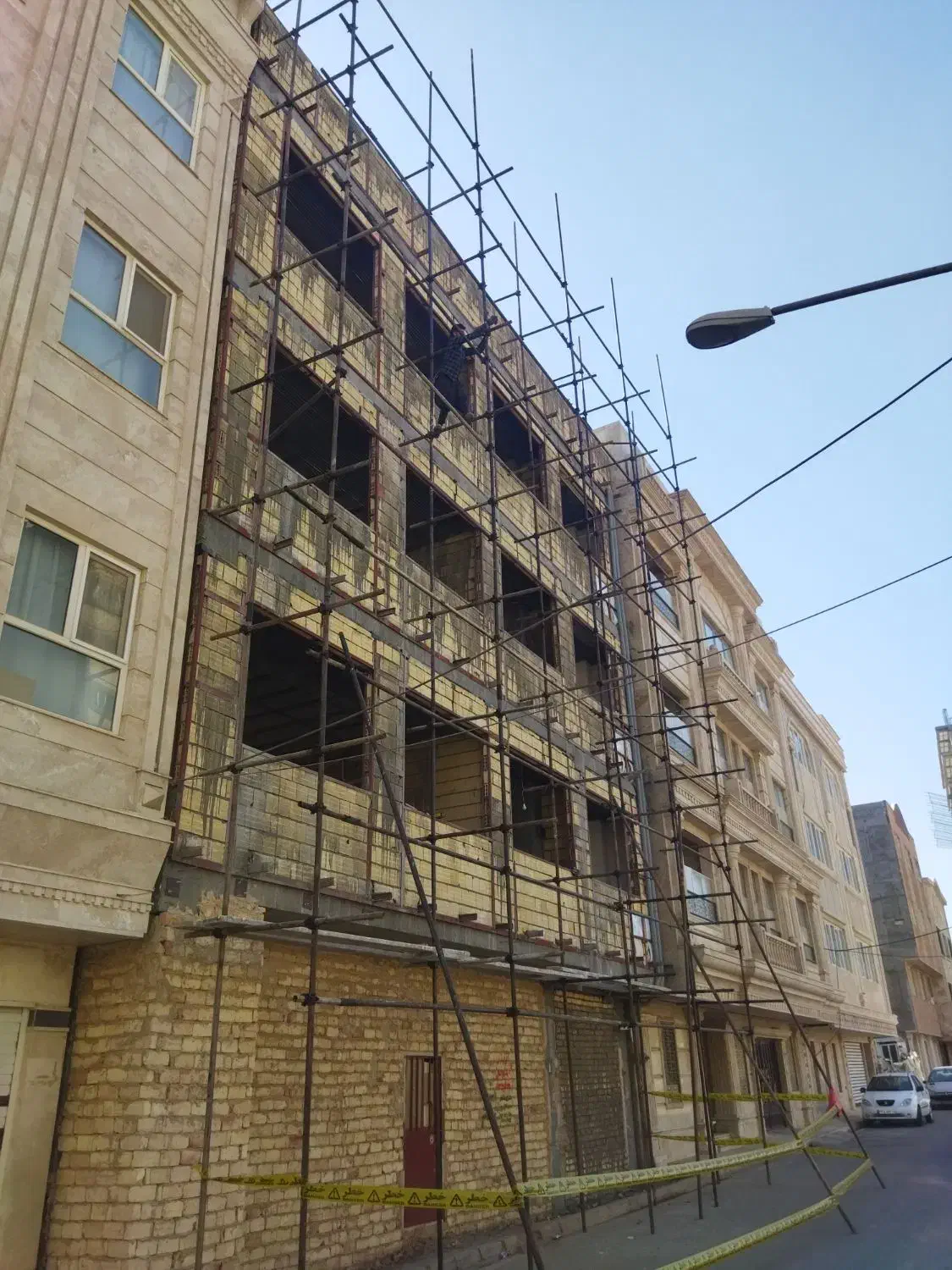 داربست فلزی|خدمات پیشه و مهارت|قم, باغ شریفی|دیوار