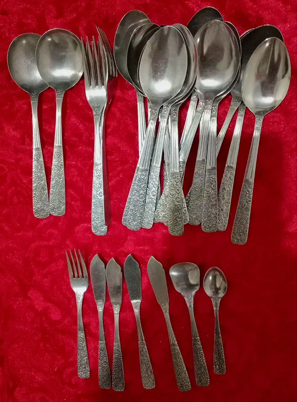 قاشق چنگال قدیمی قاشق چنگال ژاپنی اصل قدیم|ظروف سرو و پذیرایی|تهران, والفجر|دیوار