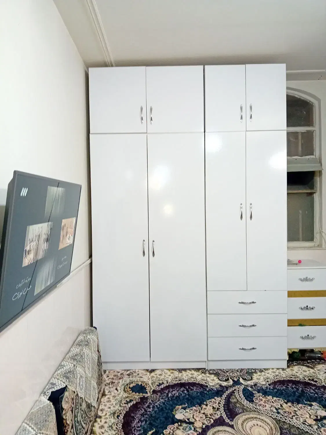 کمد دیواری پیش ساخته ام دی اف|جاکفشی، کمد، دراور|قم, سراجه (۱۵ خرداد)|دیوار