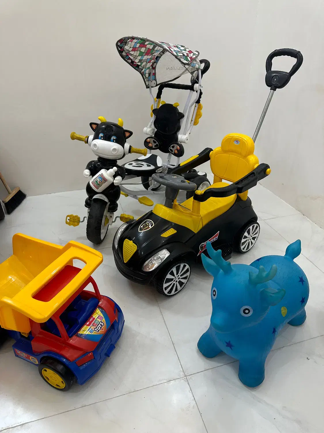 سه چرخه،ماشین حمل کودک،کامیون،اسب بادی|اسباب و اثاث بچه|مشهد, توس (بلوار توس)|دیوار