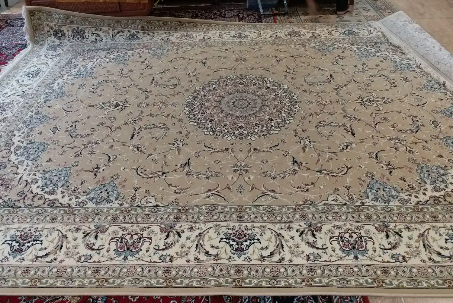 فرش ستاره کویر یزد 9 متری|فرش|شاهینشهر, فدک|دیوار