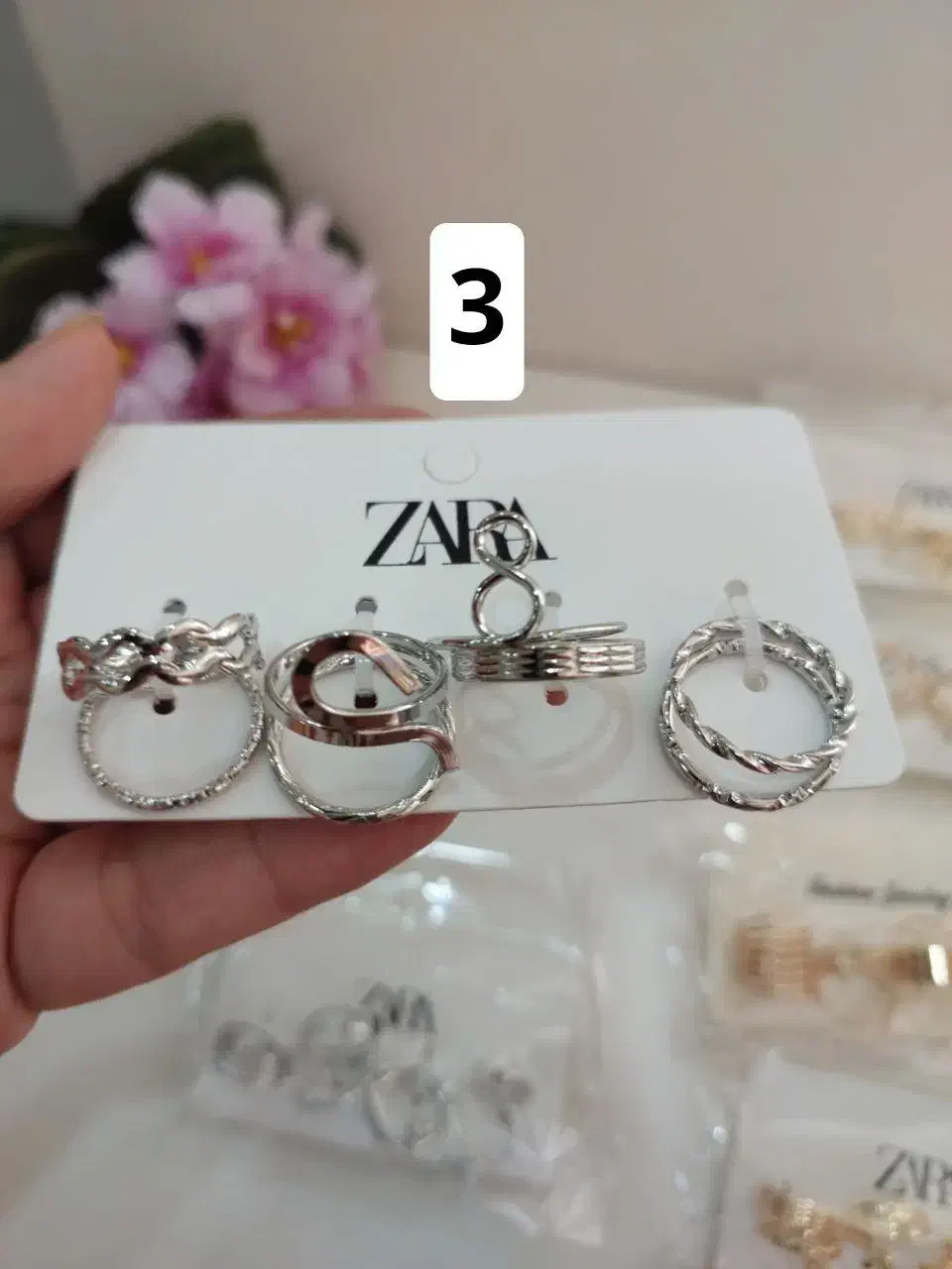 پک انگشتر مینیمال و گردنبند های سواروسکی|بدلیجات|تهران, افسریه شمالی|دیوار