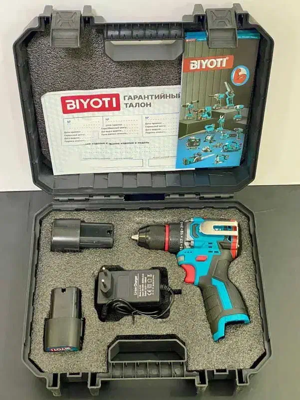 دریل شارژی براشلس پشت فلزی 16ولتBIYOTI سفارش اروپا|ابزارآلات|اصفهان, شاهد|دیوار