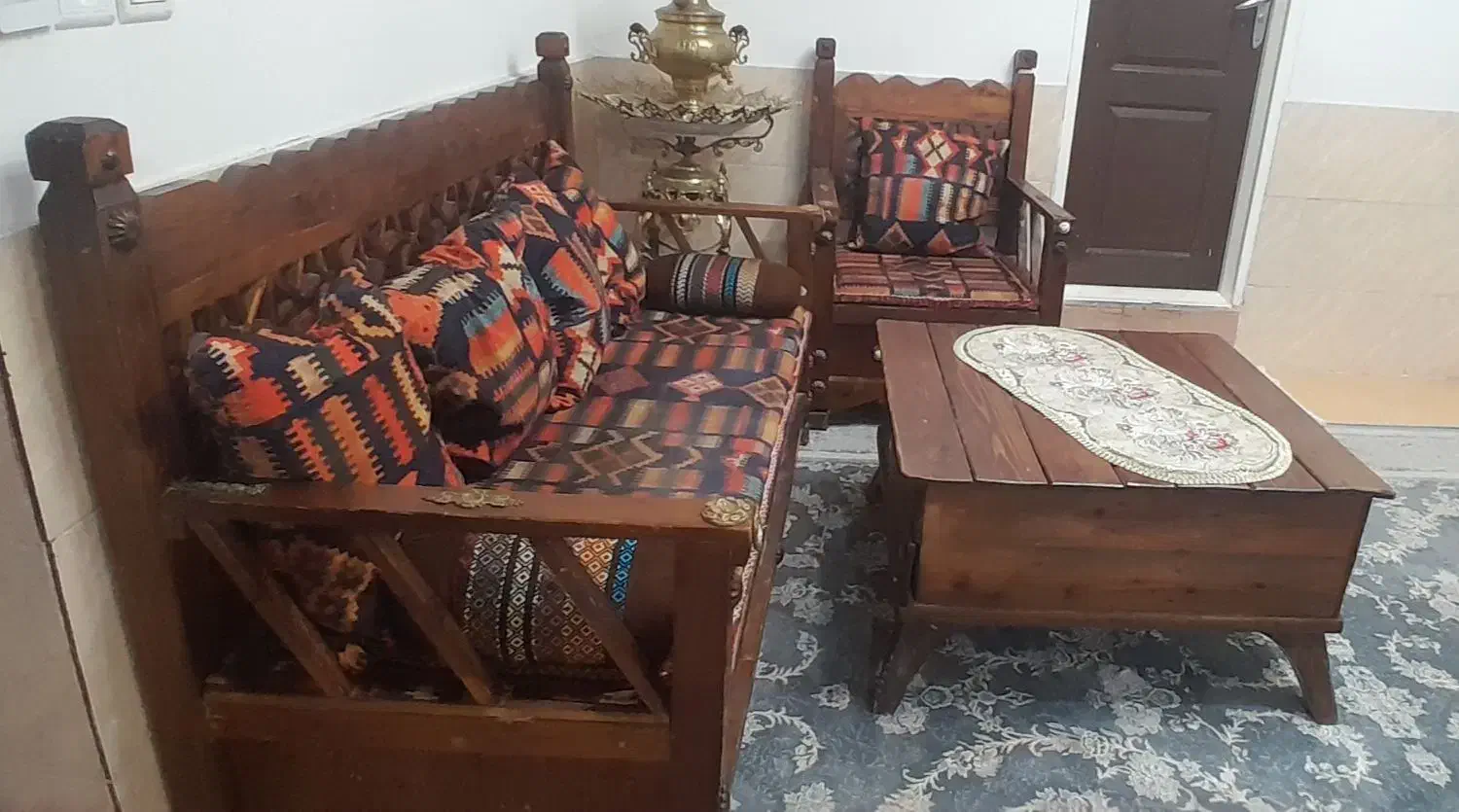 مبل ۷نفره سنتی بسیارزیبا سفارشی ساز|مبلمان خانگی و میز عسلی|ورامین, ورامین|دیوار