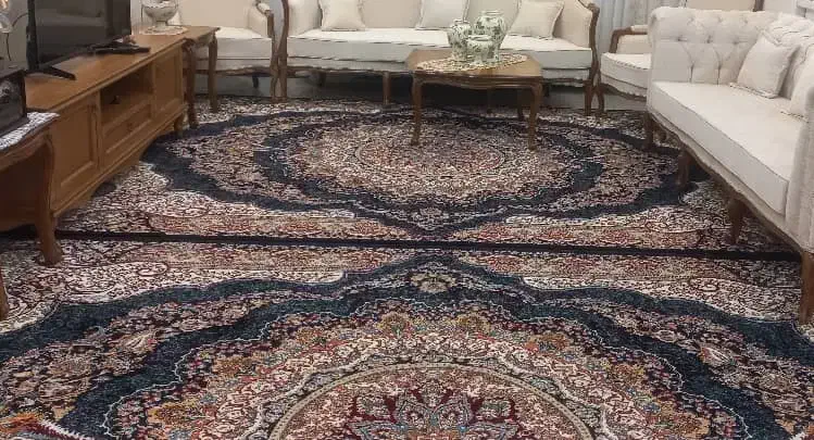 فرش هفتصد شانه سرمه ای|فرش|چهاردانگه (تهران), |دیوار