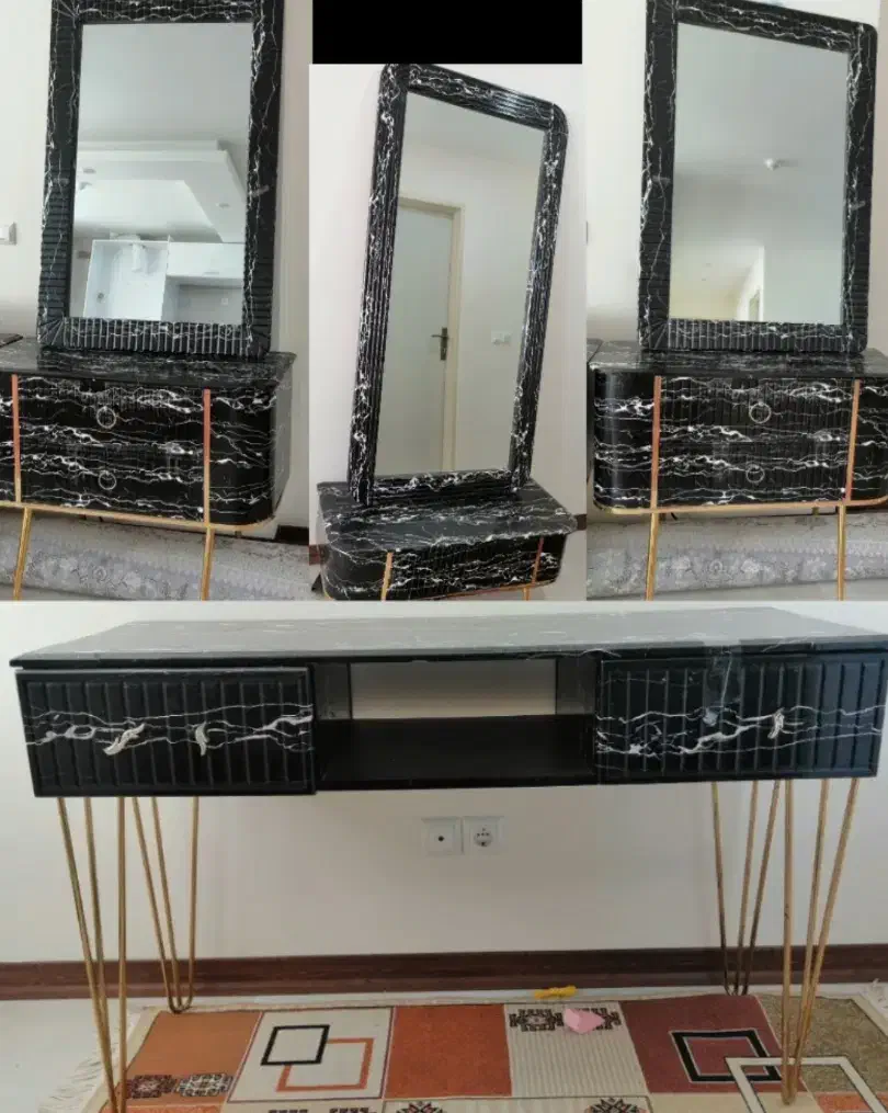 آینه و کنسول آرایشگاه|آرایشگاه و سالنهای زیبایی|شیراز, سرو|دیوار