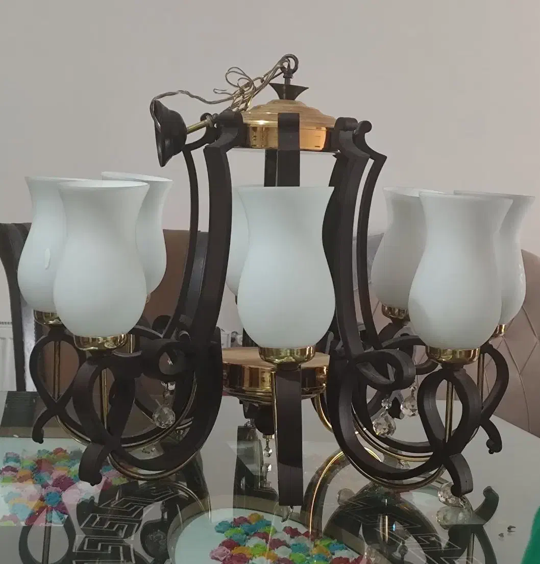 لوستر هشت شاخه|لوستر و چراغ آویز|چالوس, |دیوار