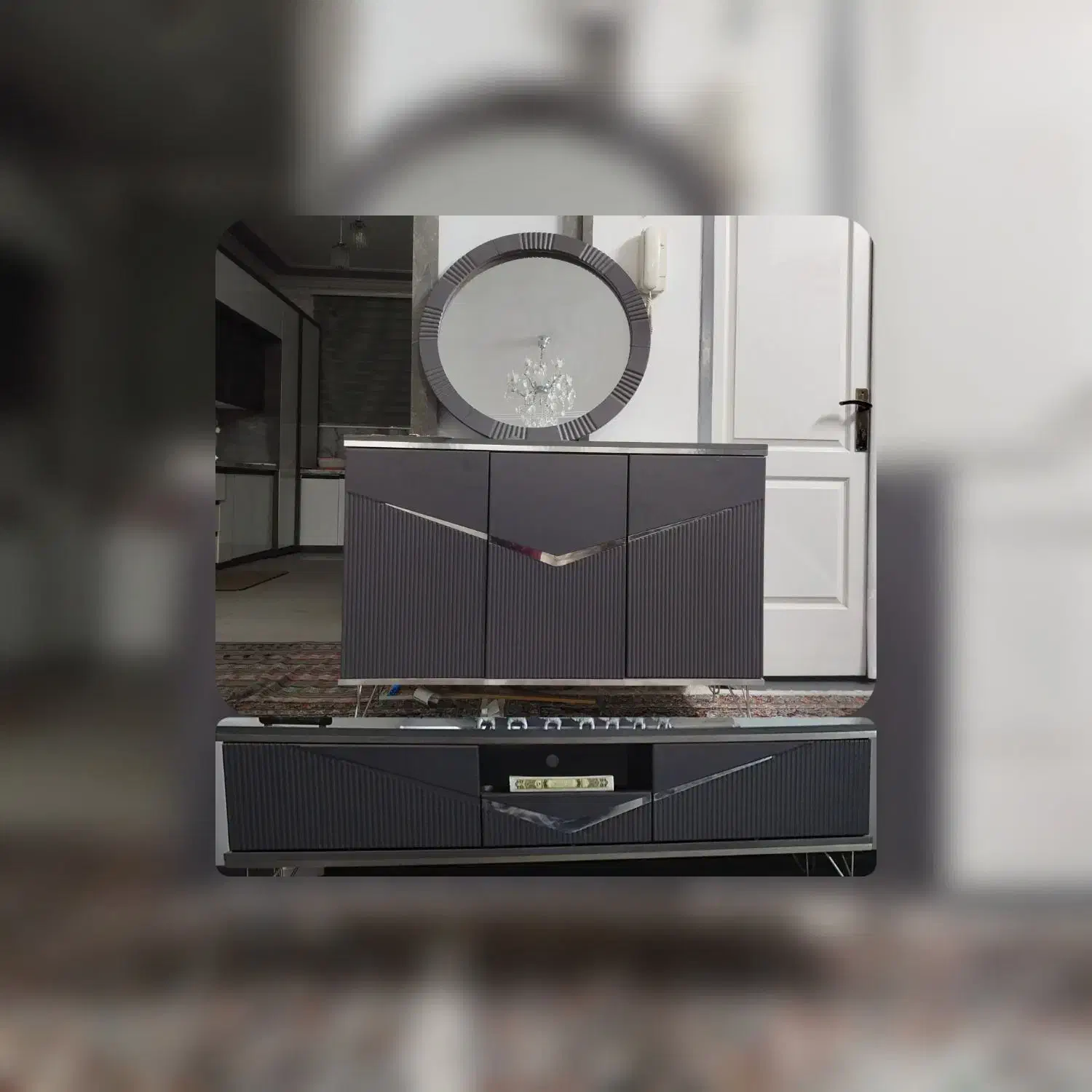 آینه کنسول و میز تی وی ست|بوفه، ویترین، کنسول|زاهدان, |دیوار