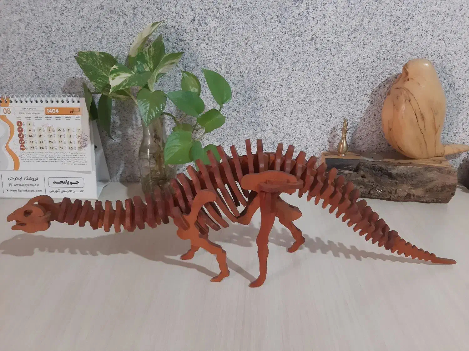 معرق اسکلت دایناسور|صنایع دستی و سایر لوازم تزئینی|قائم‌شهر, |دیوار