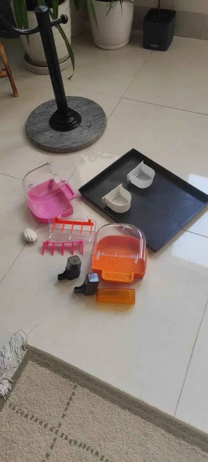 قفس پرنده بهمراه وسایل جانبی|لوازم جانبی حیوانات|بوشهر, |دیوار