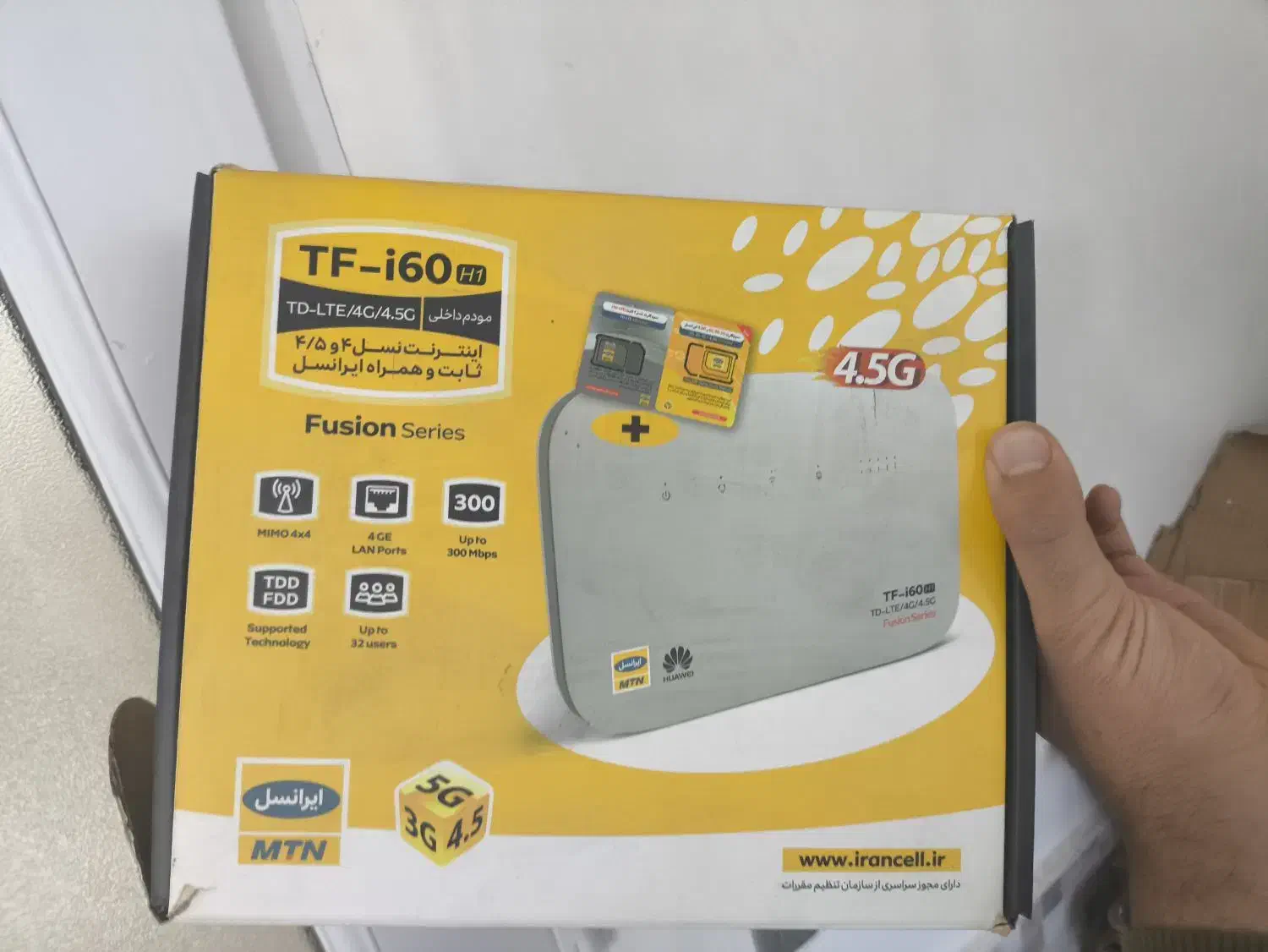 وای فای  ایرانسل TF-i60 h1|مودم و تجهیزات شبکه|گرمی, |دیوار