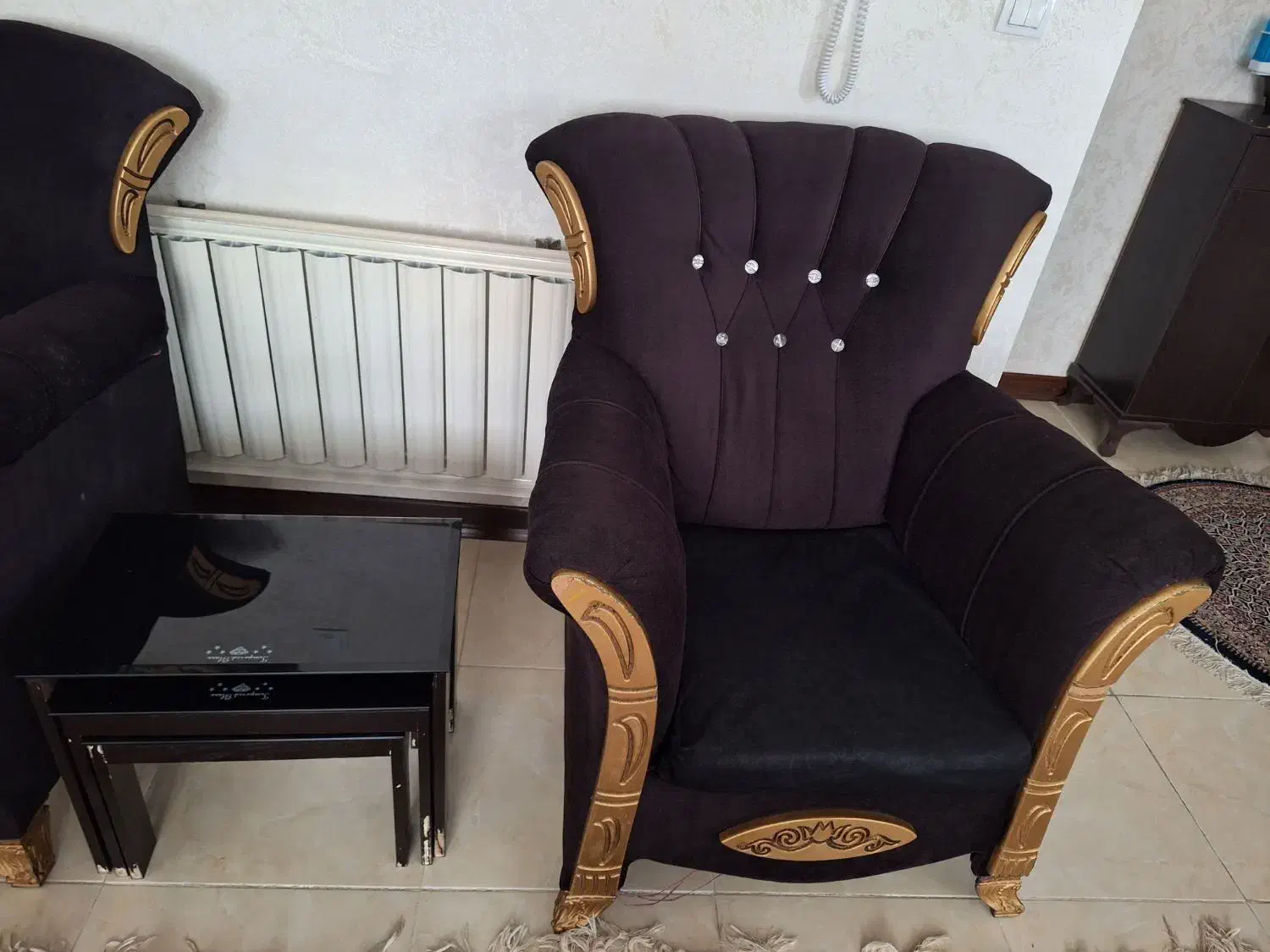 مبل هفت نفره و میز و عسلی|مبلمان خانگی و میز عسلی|مهاجران, |دیوار