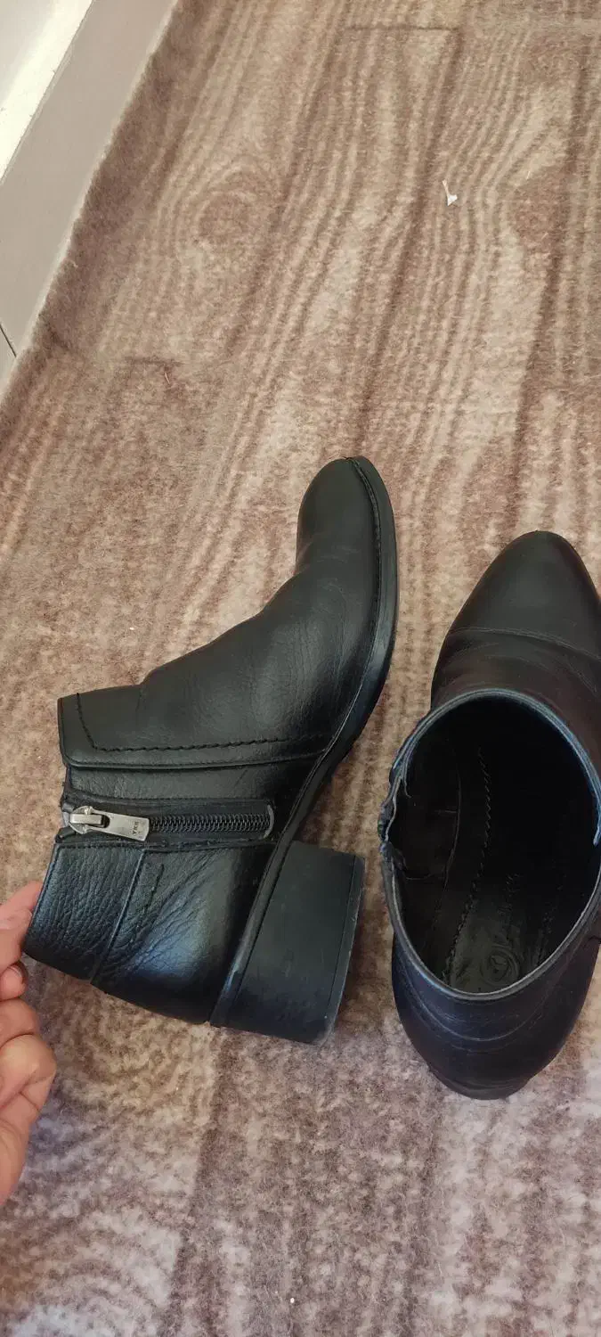 نیم بوت چرم طبیعی|کیف، کفش، کمربند|قزوین, |دیوار