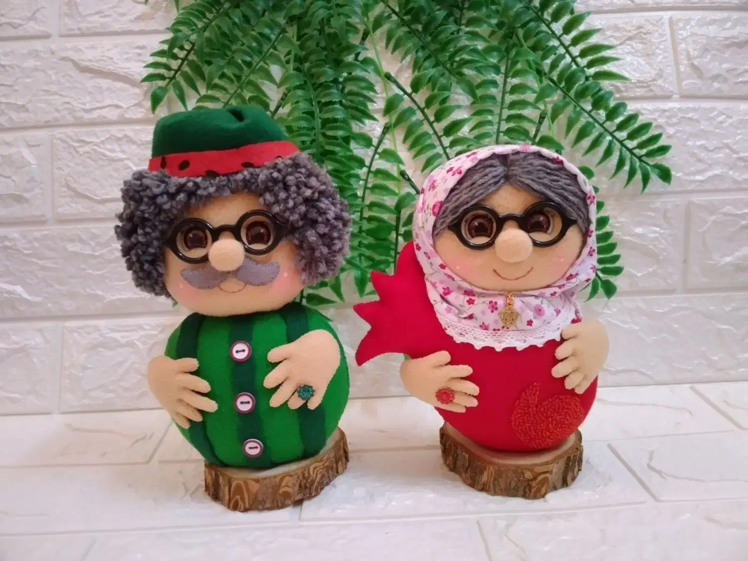 عروسک نمدی یلدایی|صنایع دستی و سایر لوازم تزئینی|گرگان, |دیوار