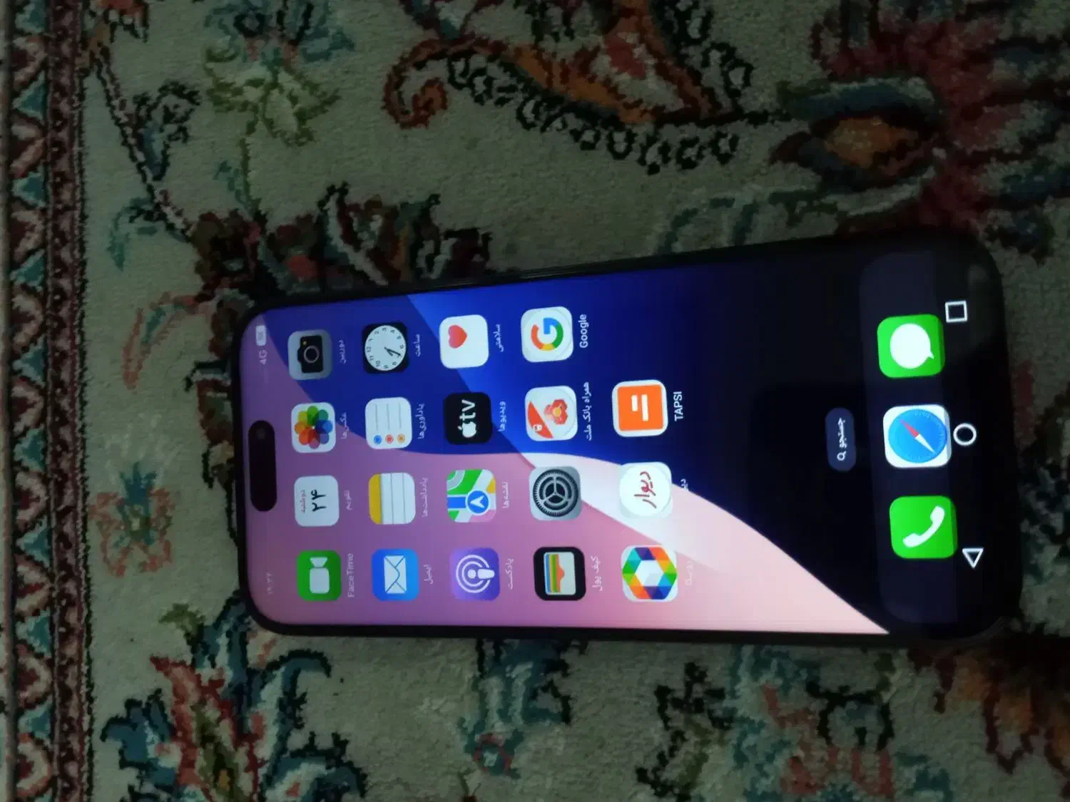 گوشی ایفون ۱۶ پرو مکس فول کپی|موبایل|پرند, فاز ۱|دیوار