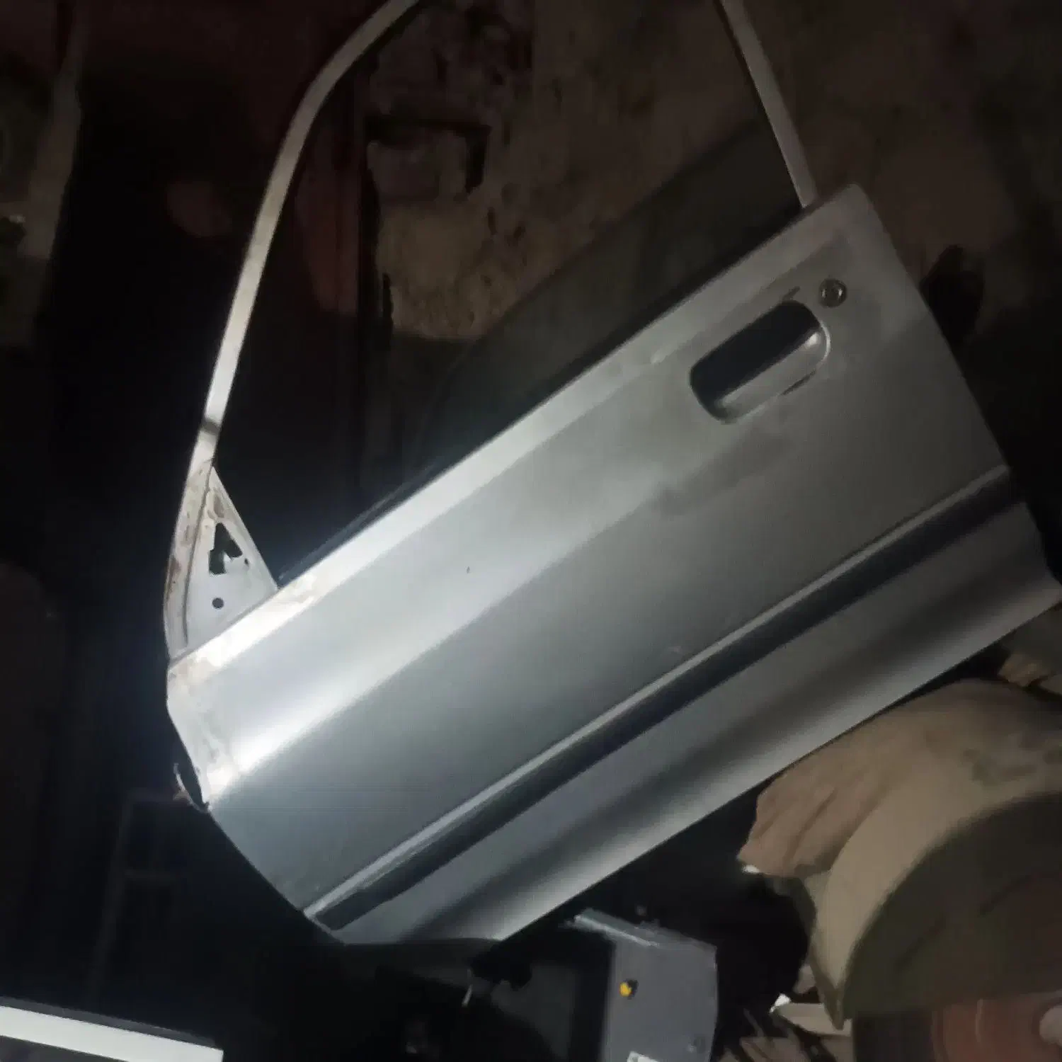 دو عدد در کامل پراید نقرهای|قطعات یدکی و لوازم جانبی|گالیکش, |دیوار