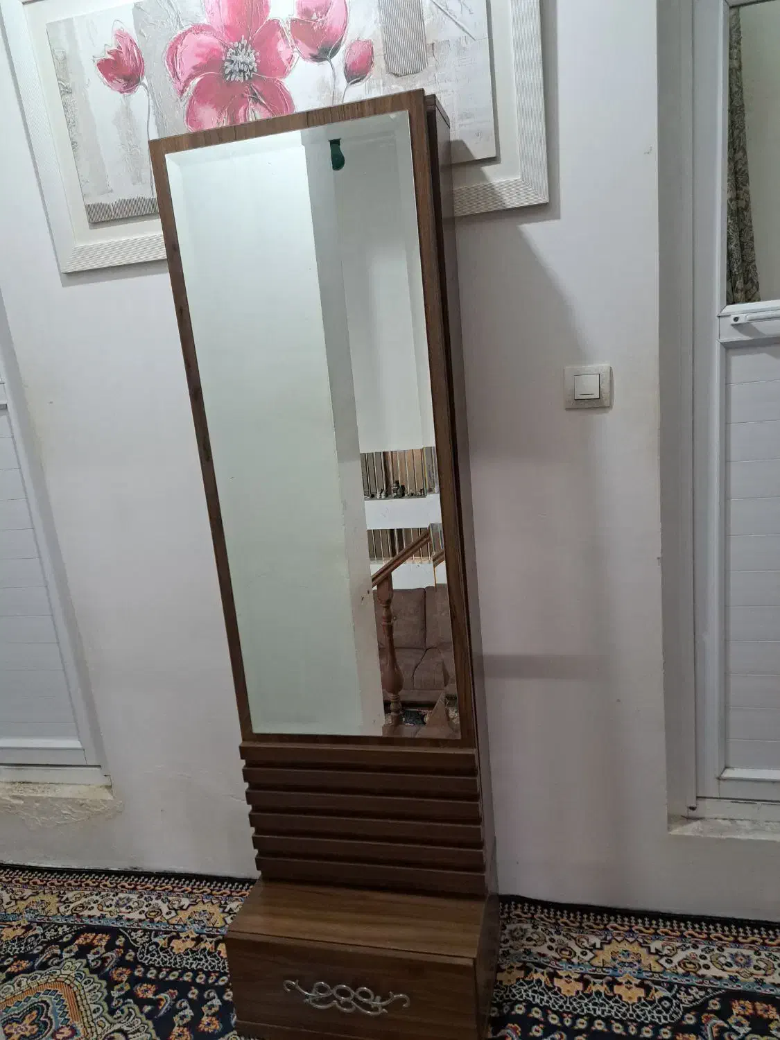 آینه قدی ریلی|جاکفشی، کمد، دراور|آمل, |دیوار