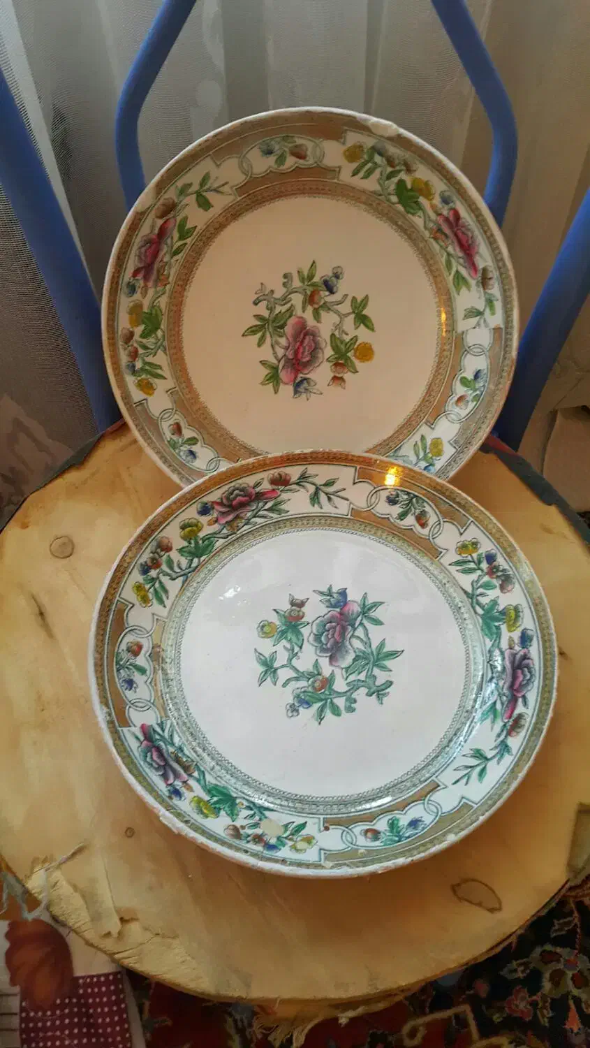 چینی خارجی قدیمی ۴تیکه|کلکسیون اشیاء عتیقه|رشت, بلوار گیلان|دیوار