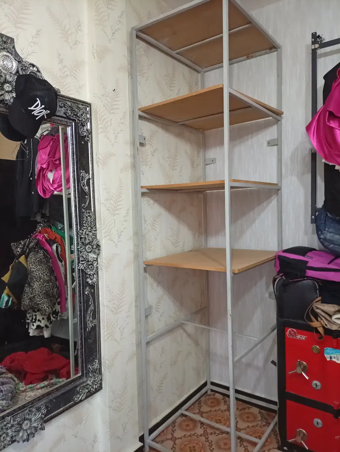 قفسه فلزی ۵ طبقه|کتابخانه، شلف، قفسه‌های دیواری|پارس‌آباد, |دیوار