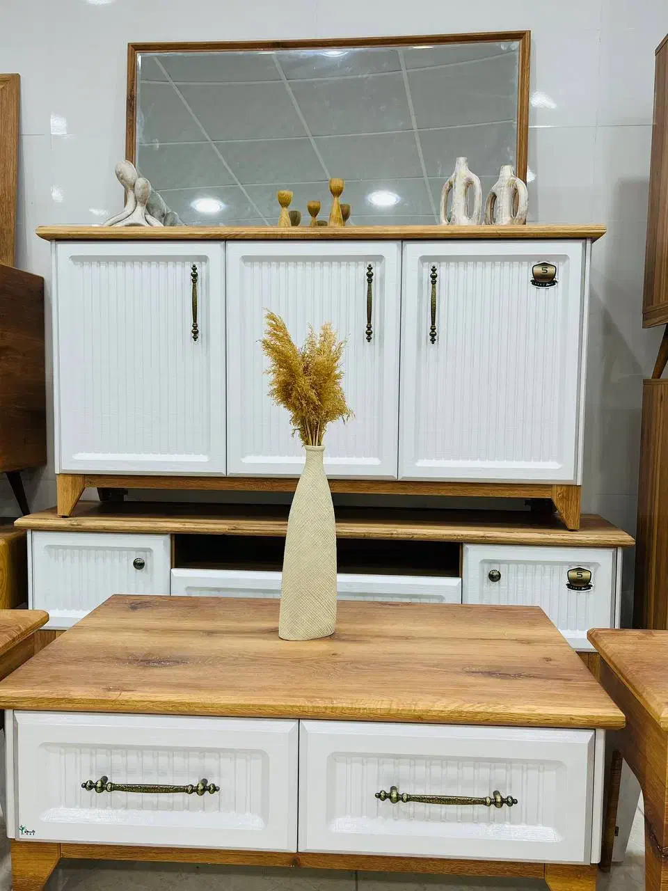 مجموعه مبلمان پارسا* کنسول و میز تلویزیون اقساطی|بوفه، ویترین، کنسول|بندر دیر, |دیوار