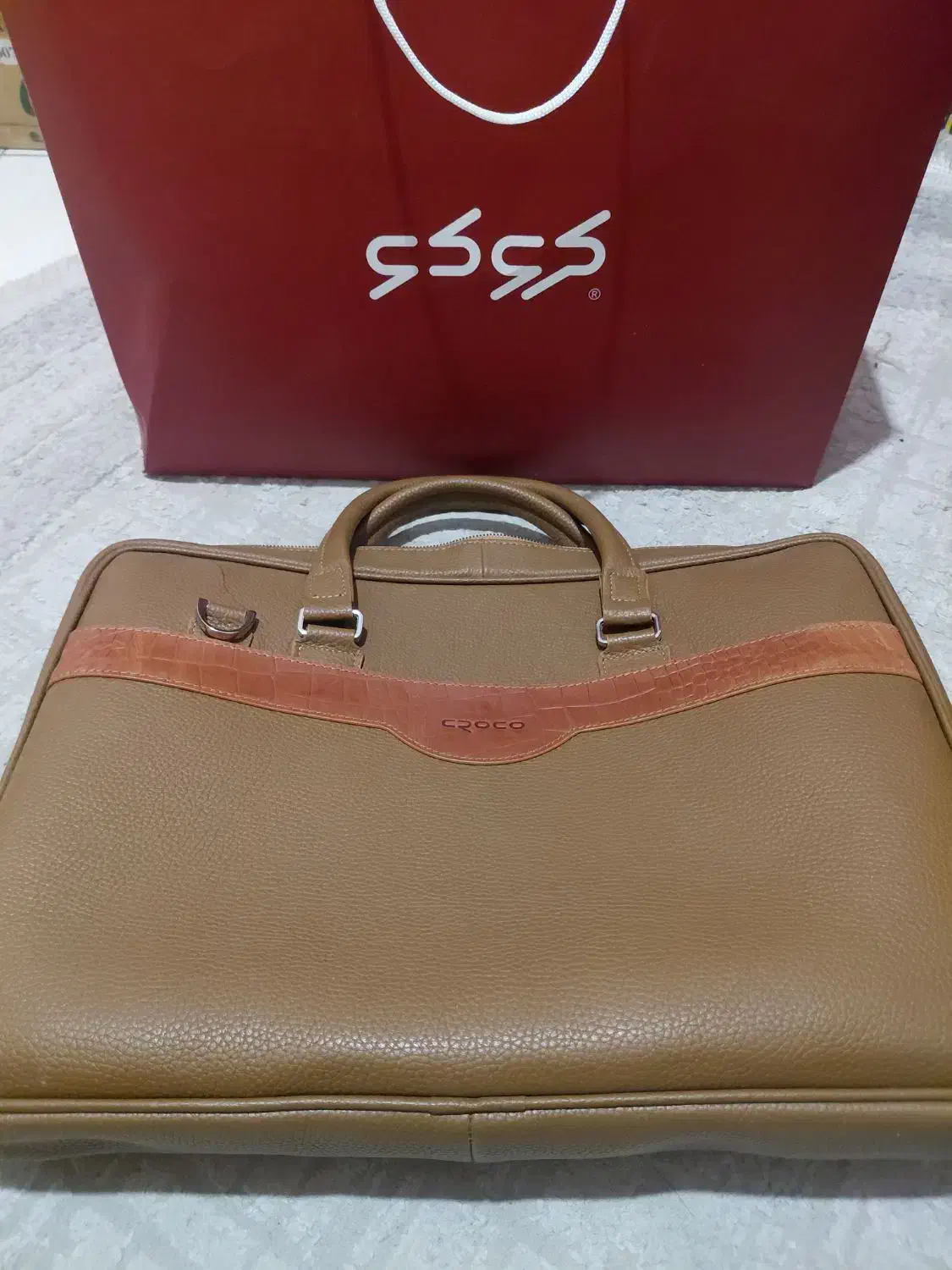 کیف اداری چرم کروکو|کیف، کفش، کمربند|کرج, جهان‌شهر|دیوار